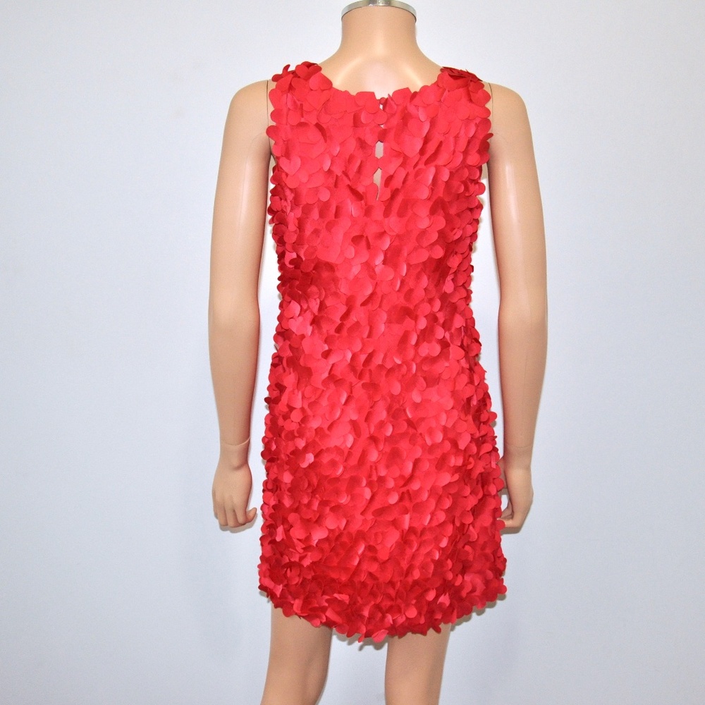 BCBGMaxAzria GORGEOUS! Red 3D Heart Applique Dress!!! - Sz 2 - Picture 13 of 15
